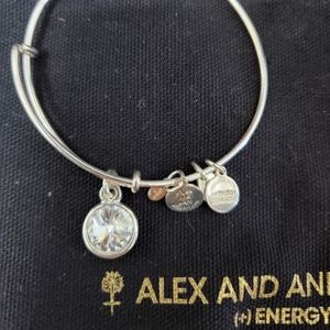 Alex and Ani crystal charm bracelet